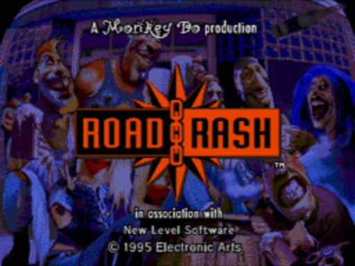 Road Rash title screen for Sega CD